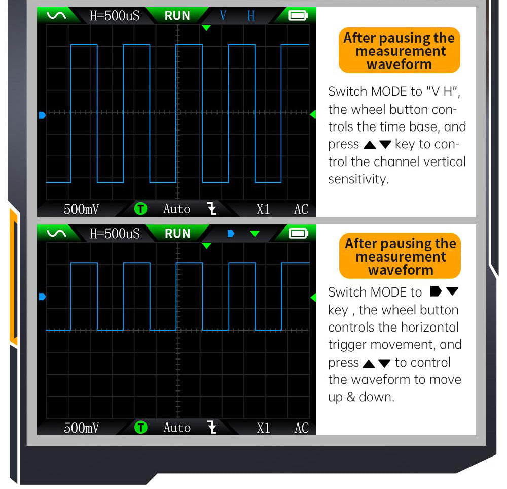 Osciloscopio digital FNIRSI DSO510 2 en 1, generador de señales DDS, pantalla de 2,8 pulgadas, ancho de banda de 10 MHz, frecuencia de muestreo de 48 MS/s, modo de disparo automático/normal/único.
