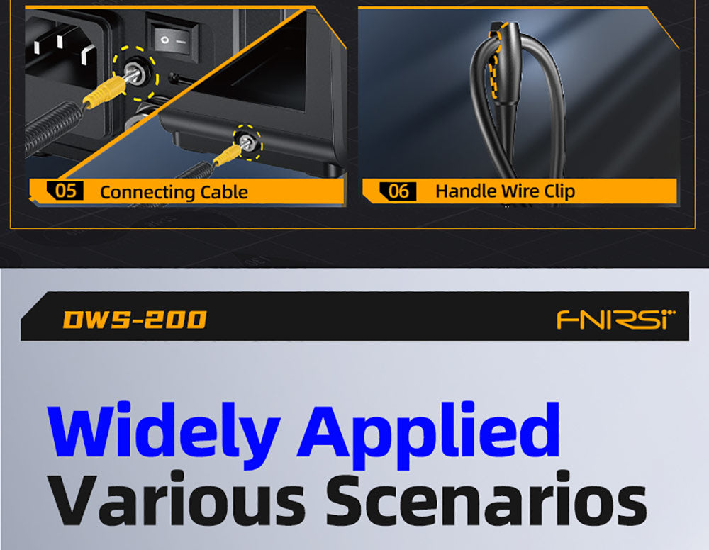 Kit de estación de soldadura FNIRSI DWS-200 F210 Premium de 200 W, con 3 puntas de soldador y 2 manos auxiliares, modo de valor y curva de temperatura, almacenamiento de 3 temperaturas, pantalla a todo color.