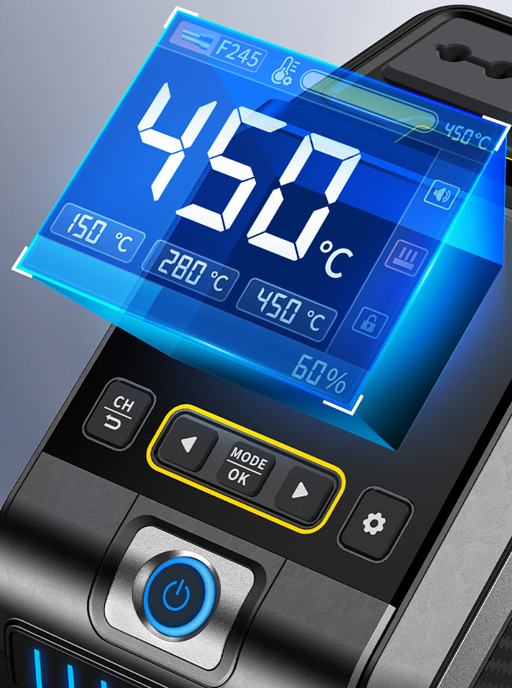 Kit de estación de soldadura FNIRSI DWS-200 F210 Premium de 200 W, con 3 puntas de soldador y 2 manos auxiliares, modo de valor y curva de temperatura, almacenamiento de 3 temperaturas, pantalla a todo color.