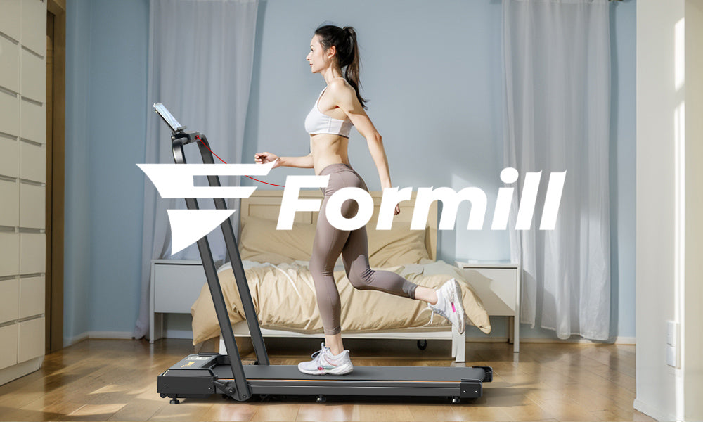 Cinta de andar Formill FT-51 2 en 1, motor de 2,5 HP, pantalla LED, carga máxima de 120 kg (265 lbs), velocidad de carrera de 1-10 km/h.