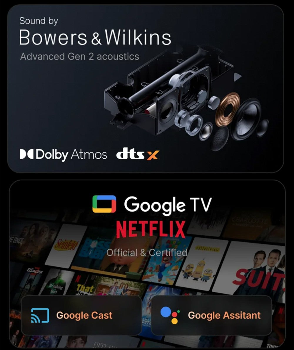 Proyector láser 4K Formovie Theater Premium, relación de alcance ultracorto 0.21:1, Google TV, Netflix integrado, 2200 lúmenes ISO, Dolby Vision y Atmos, MEMC y ALLM, corrección trapezoidal de 8 puntos.