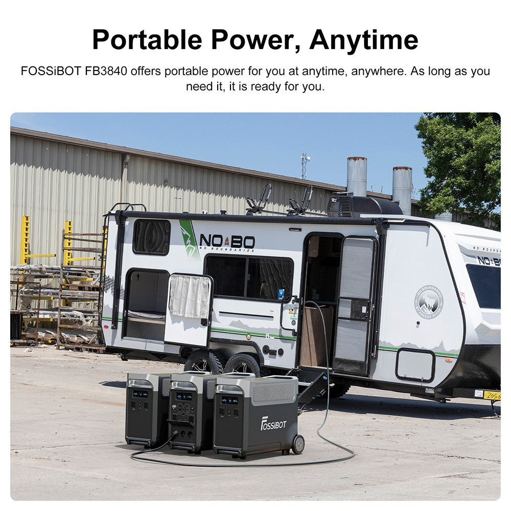 FOSSiBOT FB3840 Expansion Battery, 3840Wh LiFePO4 Battery Pack for F3600 Pro