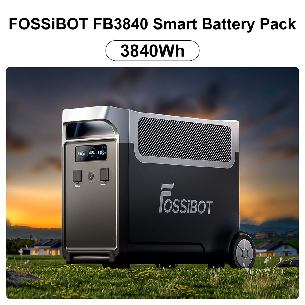 FOSSiBOT FB3840 Expansion Battery, 3840Wh LiFePO4 Battery Pack for F3600 Pro