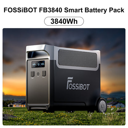 FOSSiBOT FB3840 Expansion Battery, 3840Wh LiFePO4 Battery Pack for F3600 Pro
