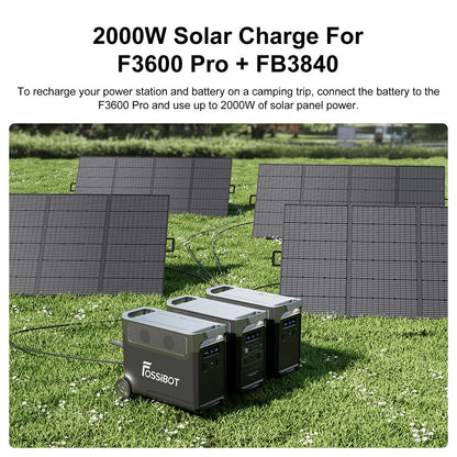 FOSSiBOT FB3840 Expansion Battery, 3840Wh LiFePO4 Battery Pack for F3600 Pro