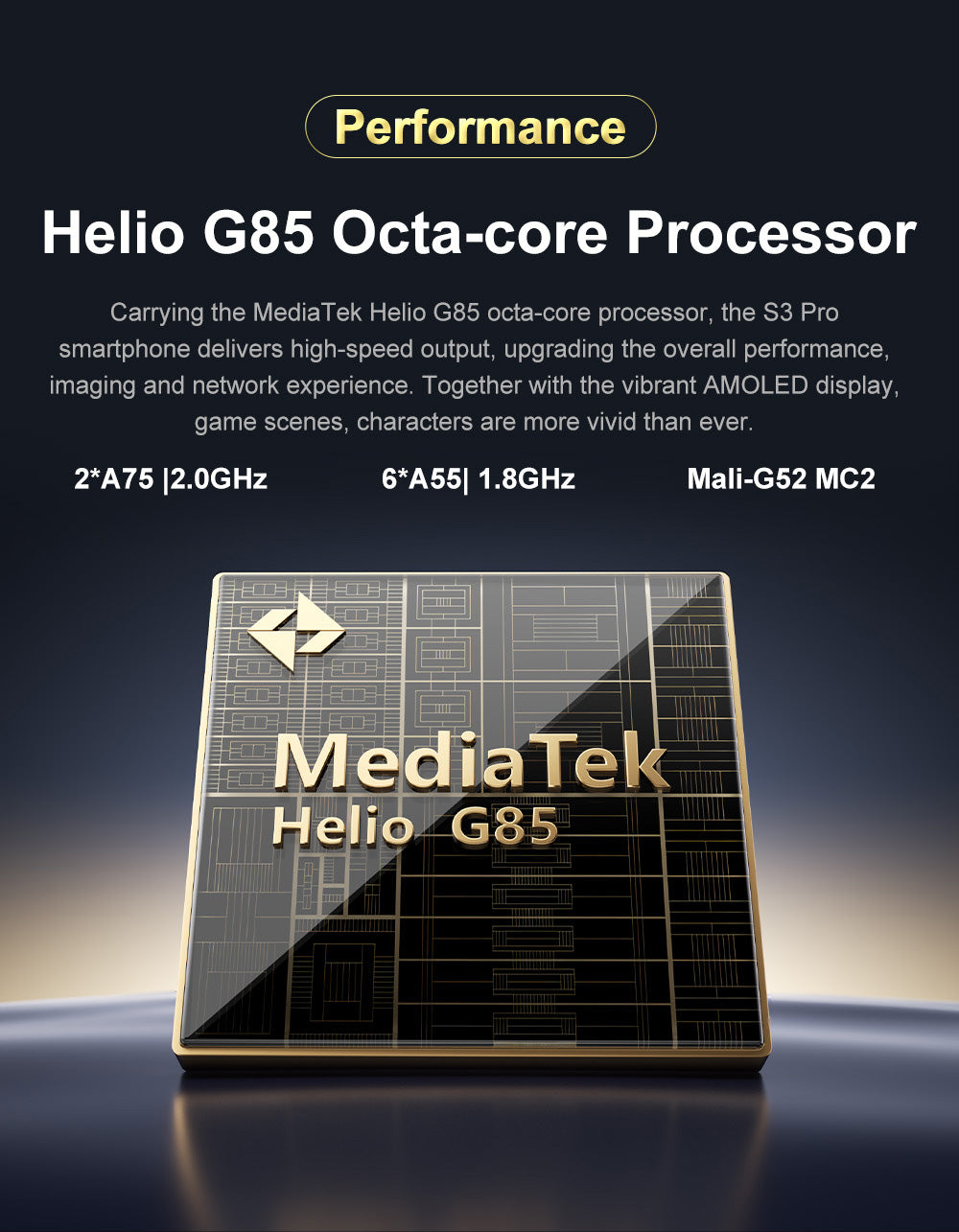 Teléfono inteligente FOSSiBOT S3 Pro 4G, 6.67