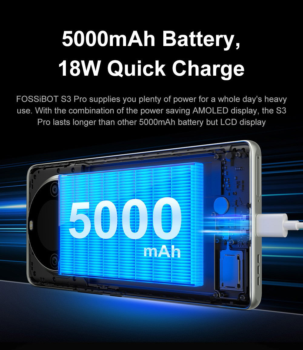 Teléfono inteligente FOSSiBOT S3 Pro 4G, 6.67