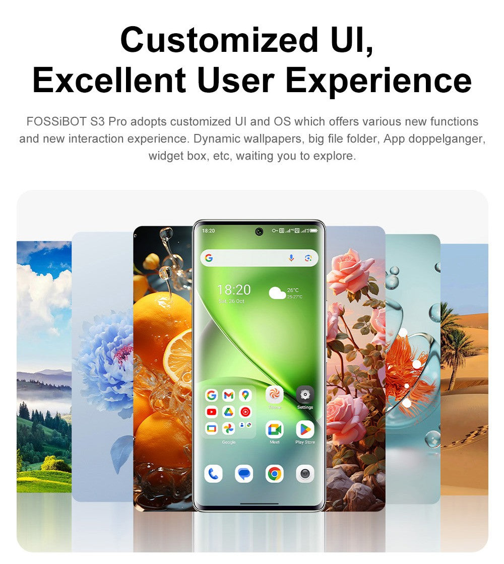 Teléfono inteligente FOSSiBOT S3 Pro 4G, 6.67