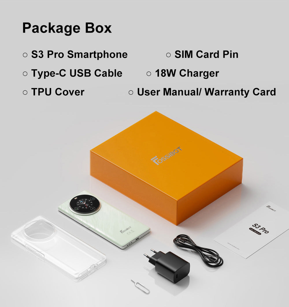 Teléfono inteligente FOSSiBOT S3 Pro 4G, 6.67