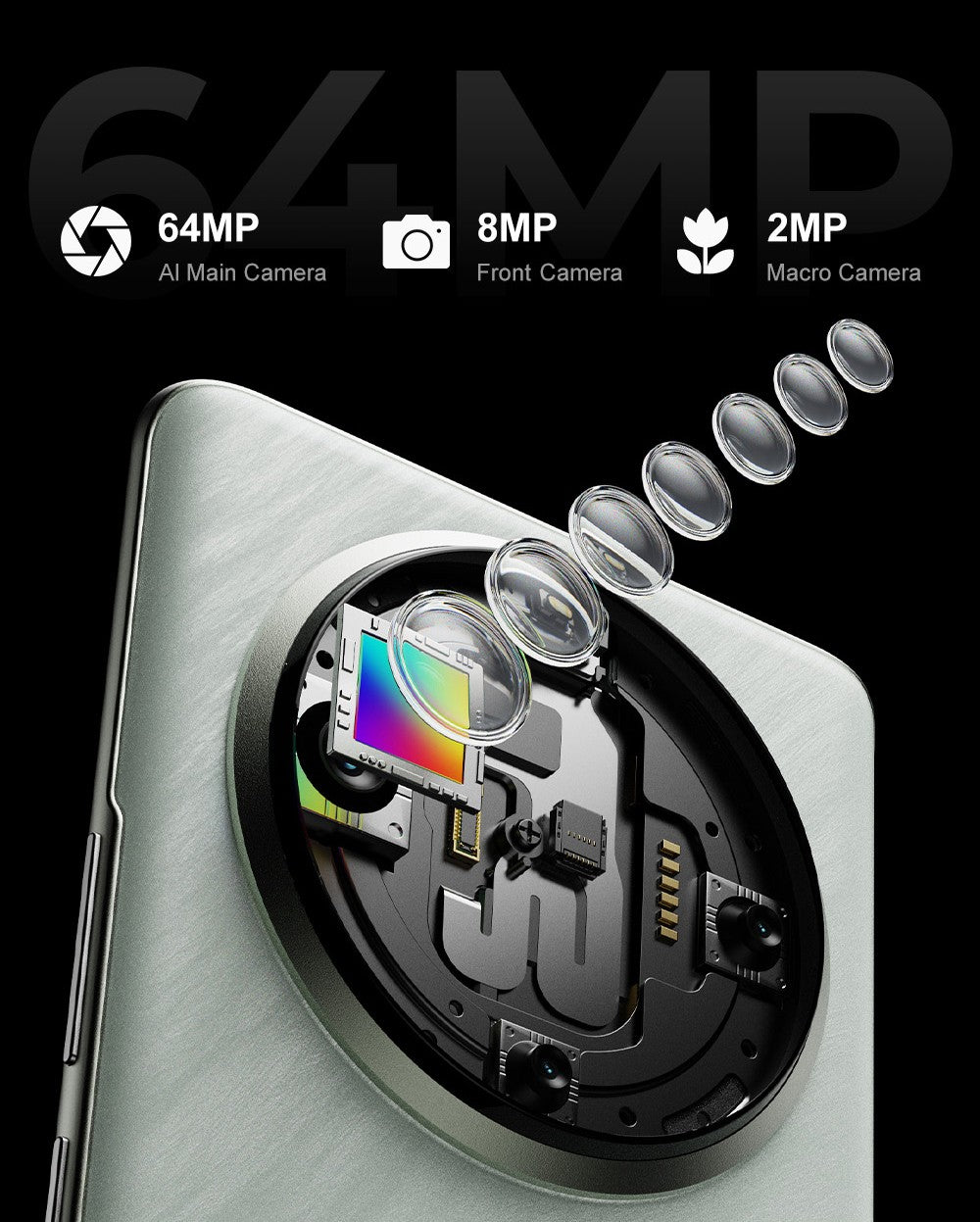 Teléfono inteligente FOSSiBOT S3 Pro 4G, 6.67