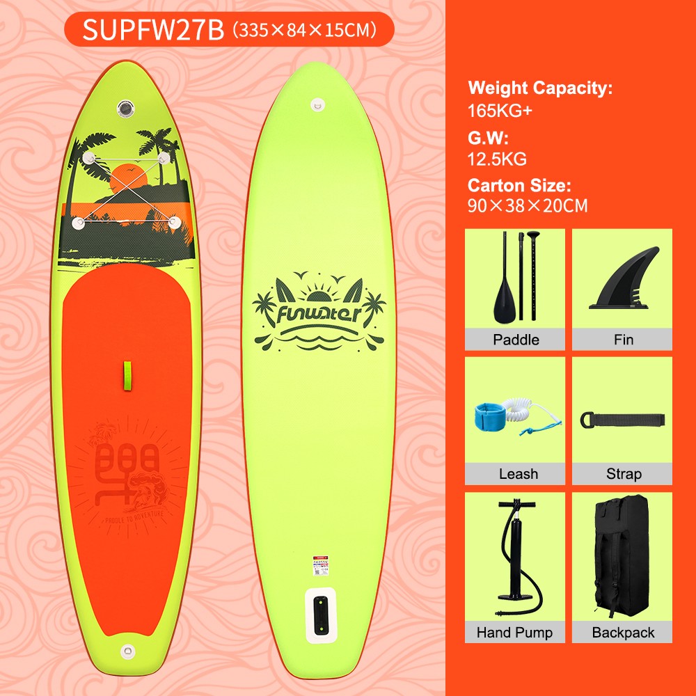 Tabla de paddle surf hinchable FunWater SUPFW27B 335*84*15cm