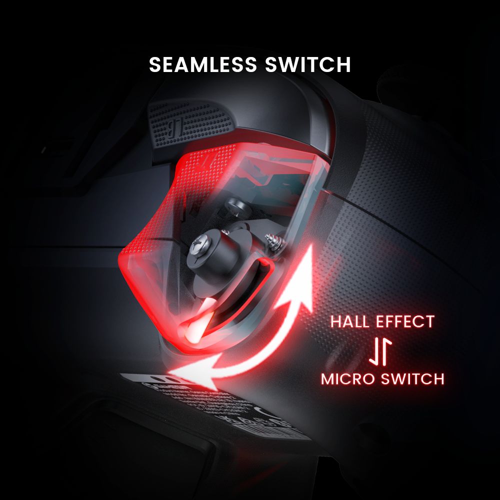 GameSir Cyclone 2 Mando para Juegos, Conexión Tri-modo, Compatible con PC / Steam / Android / iOS / Switch, Joysticks Mag-Res TMR, 3 Modos de Gatillo, Motores de Vibración, Luces RGB - Negro, Edición Paquete