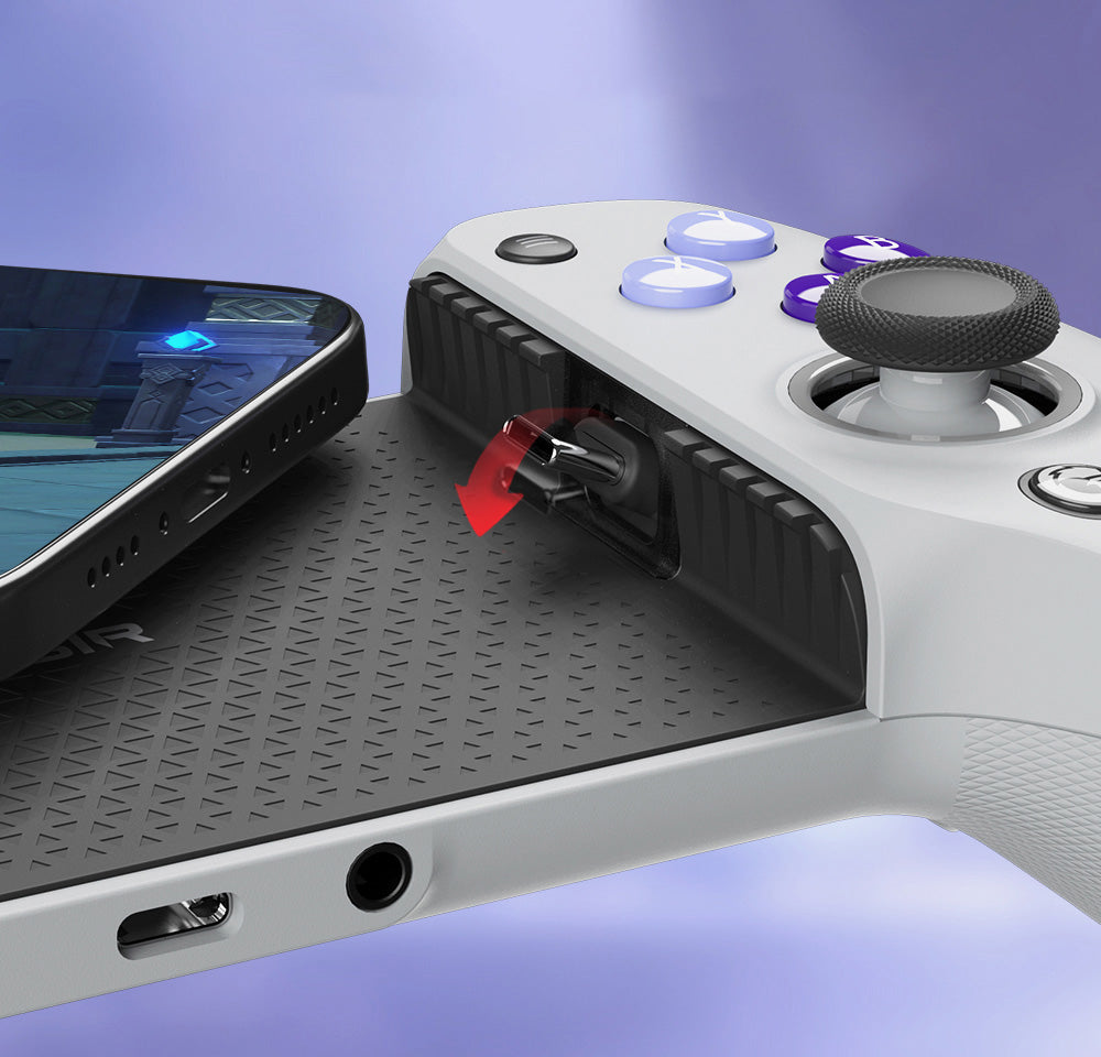 GameSir G8 Mando para juegos móvil Tipo-C, Gamepad "Plug and Play" con joysticks de efecto Hall/gatillos Hall, conector de audio de 3,5 mm, compatible con Android y la serie iPhone 15.