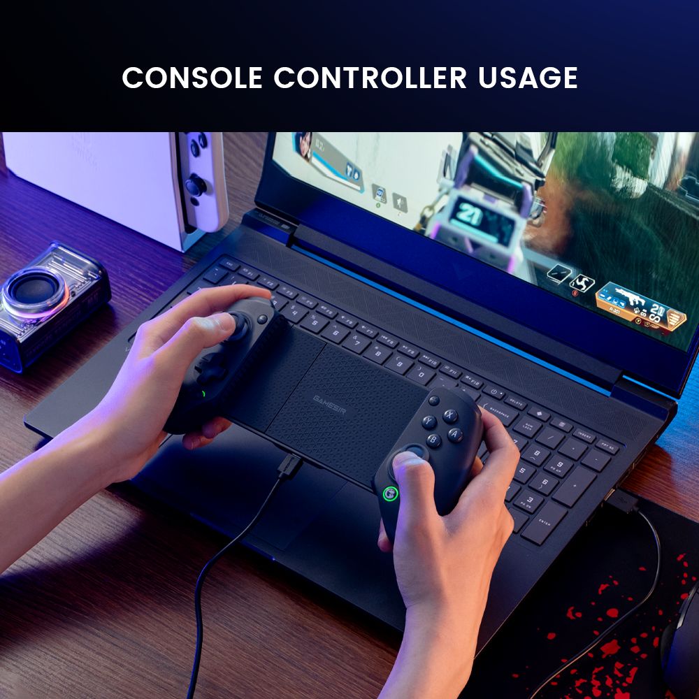 GameSir G8 Plus Mando para juegos móvil Bluetooth, compatible con Switch, iOS, Android, tableta, PC