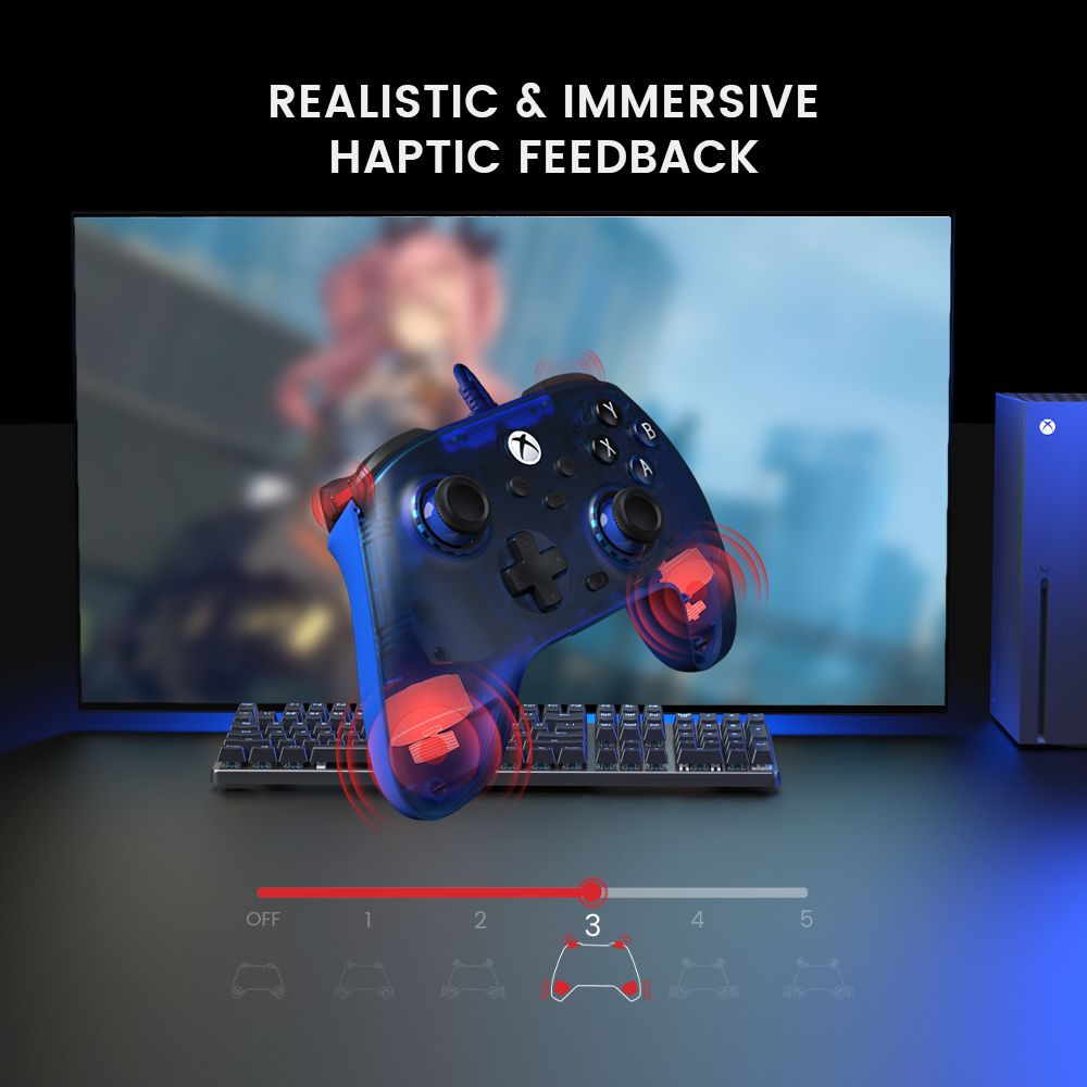 [Certificado para Xbox] GameSir T7 Mando con Cable para Juegos, 1 mes de XGPU gratis, Joysticks de Efecto Hall, Gatillos de Efecto Hall, Compatible con Xbox y Xbox One X/S Series, Steam, Windows 10/11 - Rojo Rubí