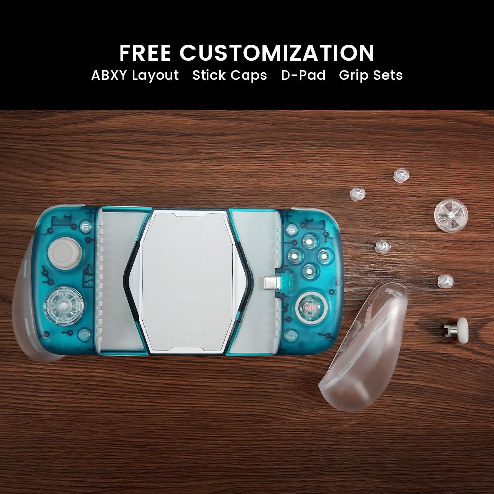 GameSir X3 Pro Mando para Juegos Móviles Tipo-C, Ventilador de Refrigeración, Joysticks con Efecto Hall, Doble Motor de Vibración, Giroscopio de 6 Ejes, Compatible con iPhone 15 Series y Android
