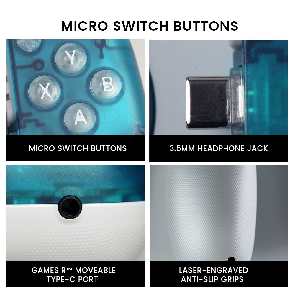 GameSir X3 Pro Mando para Juegos Móviles Tipo-C, Ventilador de Refrigeración, Joysticks con Efecto Hall, Doble Motor de Vibración, Giroscopio de 6 Ejes, Compatible con iPhone 15 Series y Android