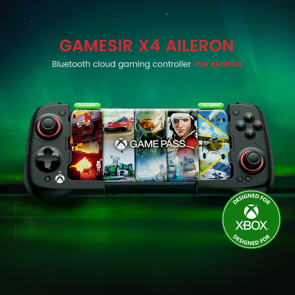 GameSir X4 Aileron Mando para juegos móvil Bluetooth Xbox (Android) - Negro