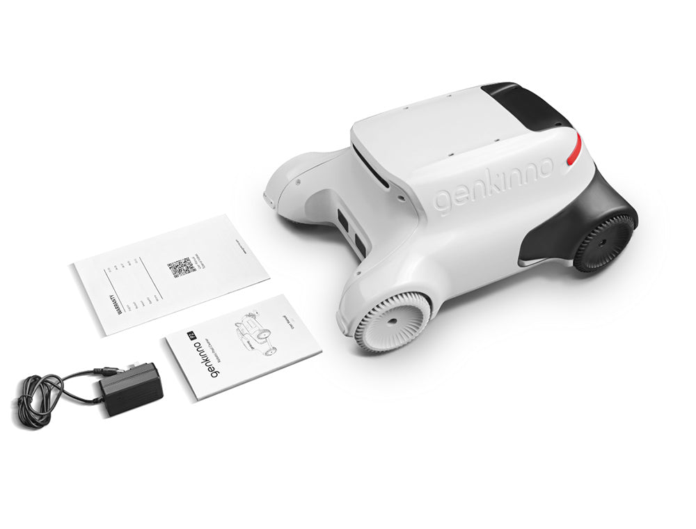 Robot Limpiafondos Inalámbrico Genkinno P2, 70W de Succión, 120 min de Autonomía, Planificación de Trayectoria AdaptiveNav, Tecnología AdaptiveSuc, Control Remoto por APP, para Piscinas Planas Elevadas/Enterradas, Blanco - Enchufe UE