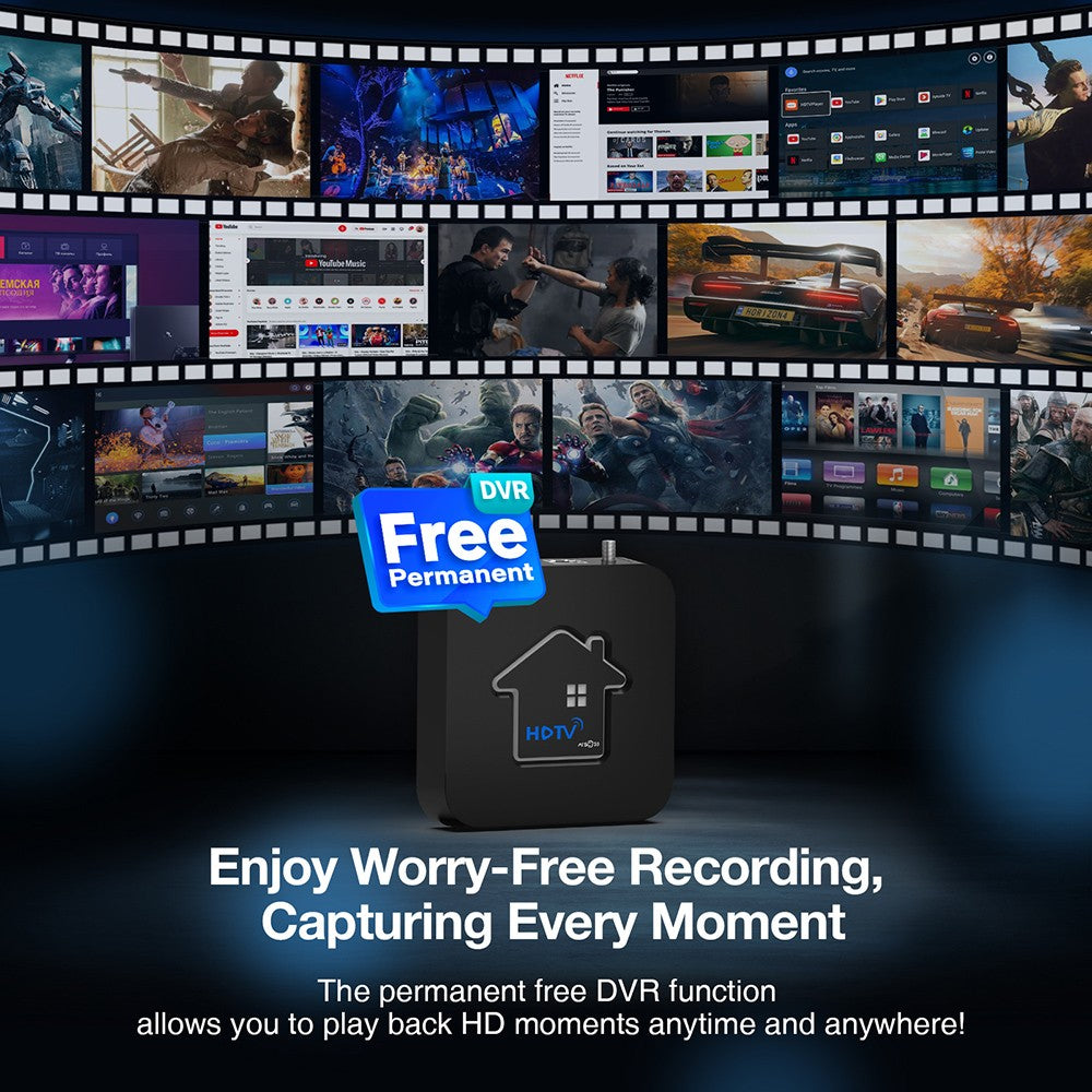 GTMEDIA HDTV Converter X1 TV Box, Android 11, ATSC 3.0 DRM, DVR Recording, 4K HDR, Built-in Miracast, 2GB RAM 32GB ROM, Bluetooth 5.0, 2.4G/5G WiFi - US Plug