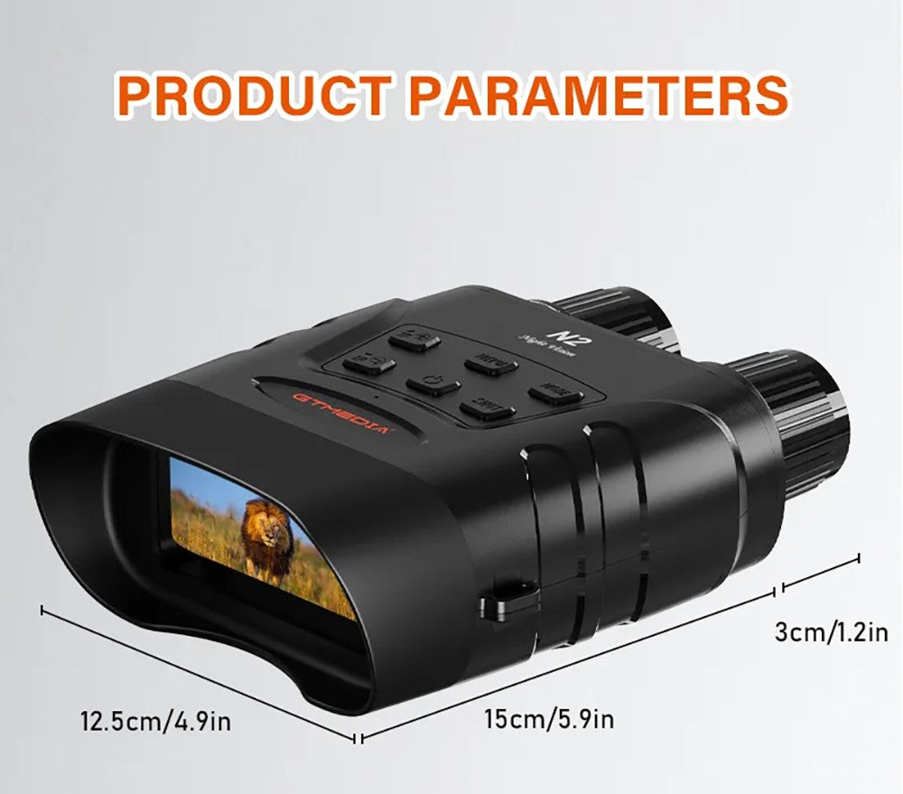 GTMEDIA N2 Binocular Night Vision Goggles, 32G Memory Card, 5X Times Zoom, 2.31inch HD Screen