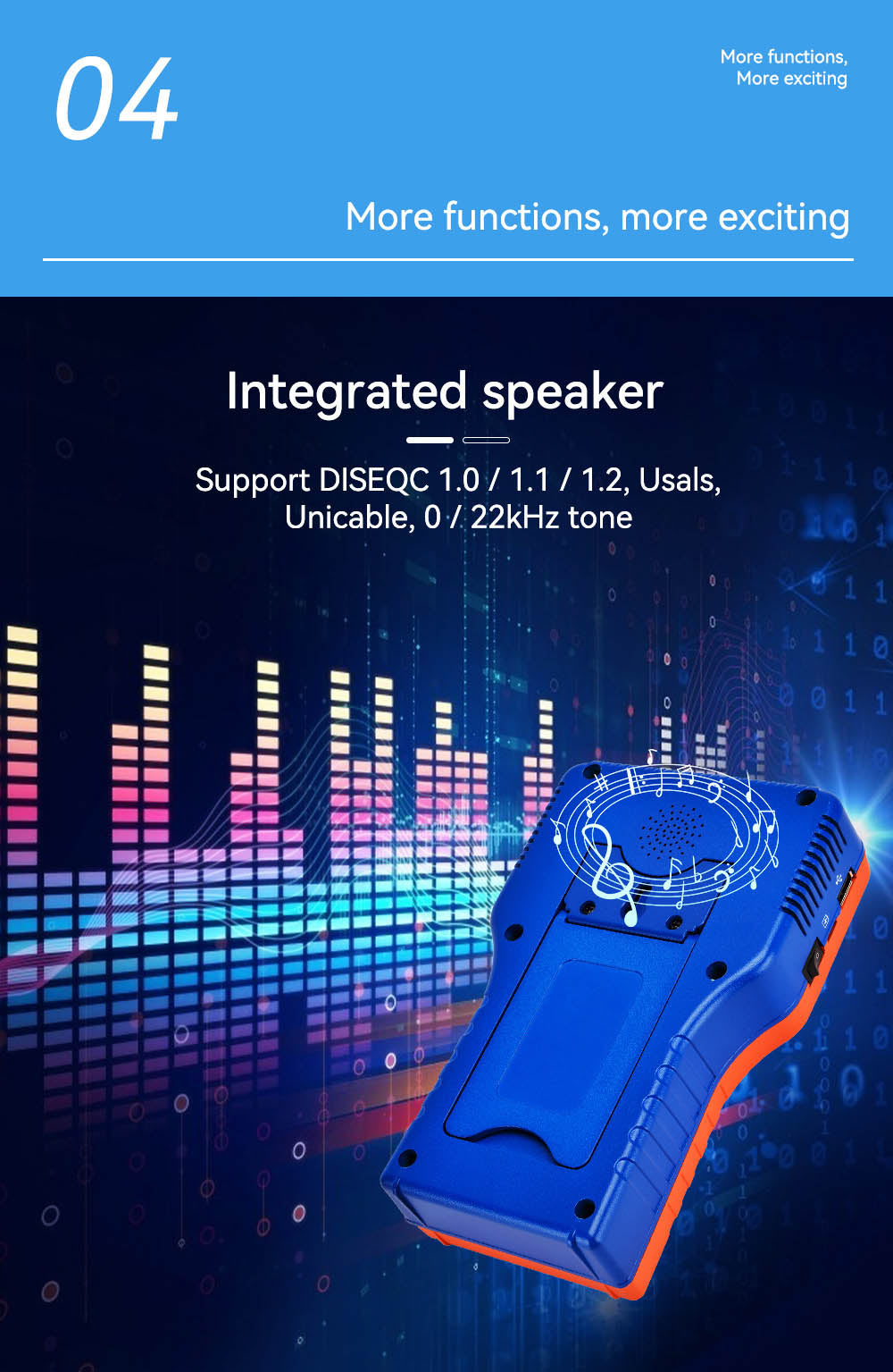 GTMEDIA V8 Finder PRO 2 Satellite Finder ATSC-C Digital Satellite Signal Detector - Orange, EU Plug