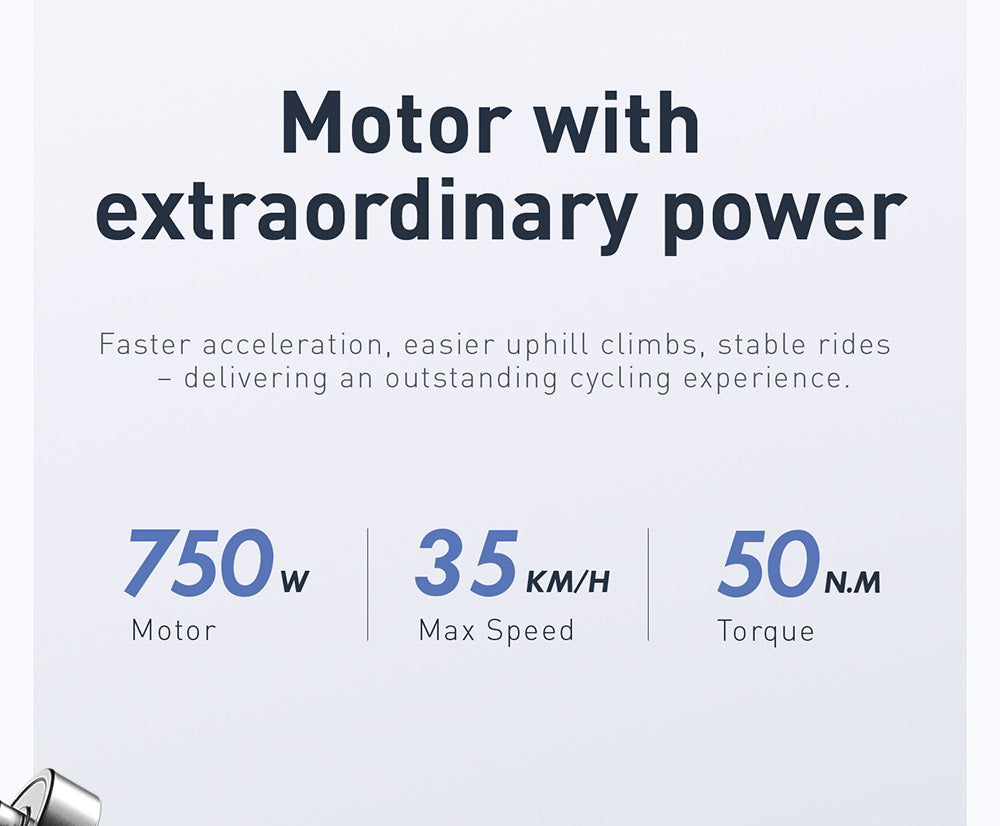 GUNAI GN27 Electric Bike, 750W Motor, 48V 10.4Ah Battery, Torque Sensor, 27.5-inch Tires, 35km/h Max Speed, 70km Max Range, Shimano 7-speed, Disc Brake