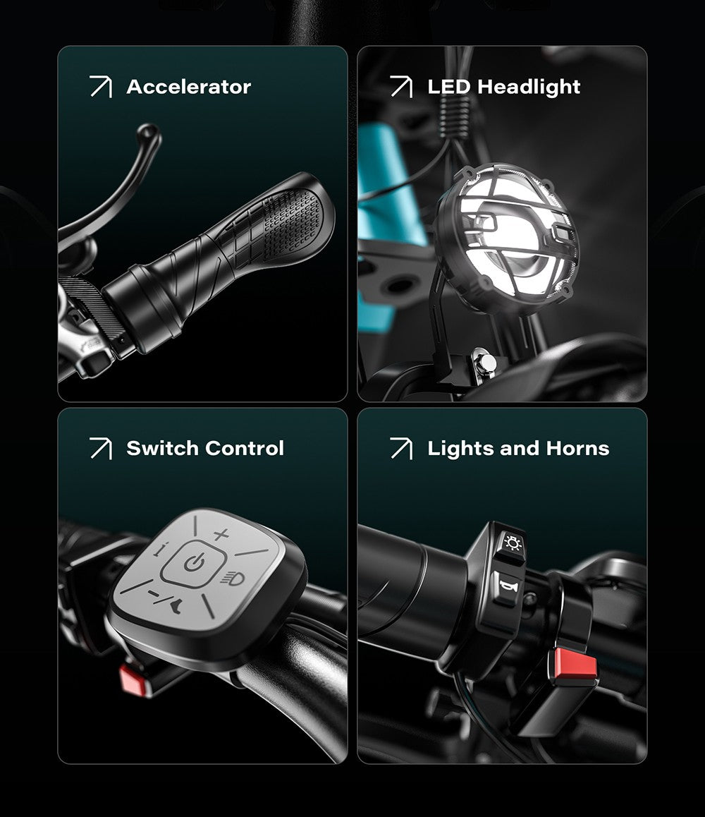 Bicicleta eléctrica GUNAI-M2, motor doble de 750 W, batería de 48 V y 17,5 Ah, neumáticos de 26 x 4,0 pulgadas, velocidad máxima de 60 km/h, autonomía de 55 km, freno de disco hidráulico, doble suspensión, Shimano de 7 velocidades.
