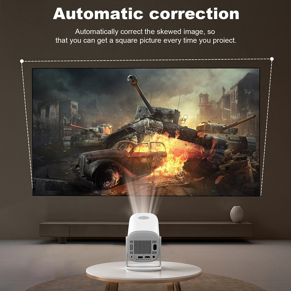 GXMO P30 Portable Projector, 180° Flip, 150 ANSI, 1280*720P, Keystone Correction, WiFi 6 - EU Plug