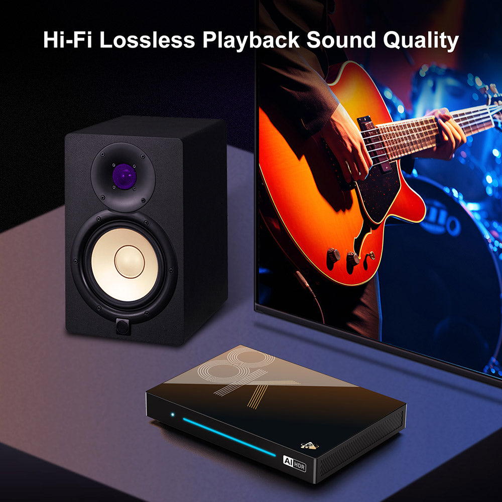 H96 Max M9S Android 14 TV Box, 8GB RAM 128GB ROM, RK3576 8 Cores, 8K AV1 Decoding, WiFi 6, Bluetooth 5.4, 1*USB3.0 1*USB2.0 1*HDMI2.1 1*1000M Ethernet 1*SPDIF 1*Audio