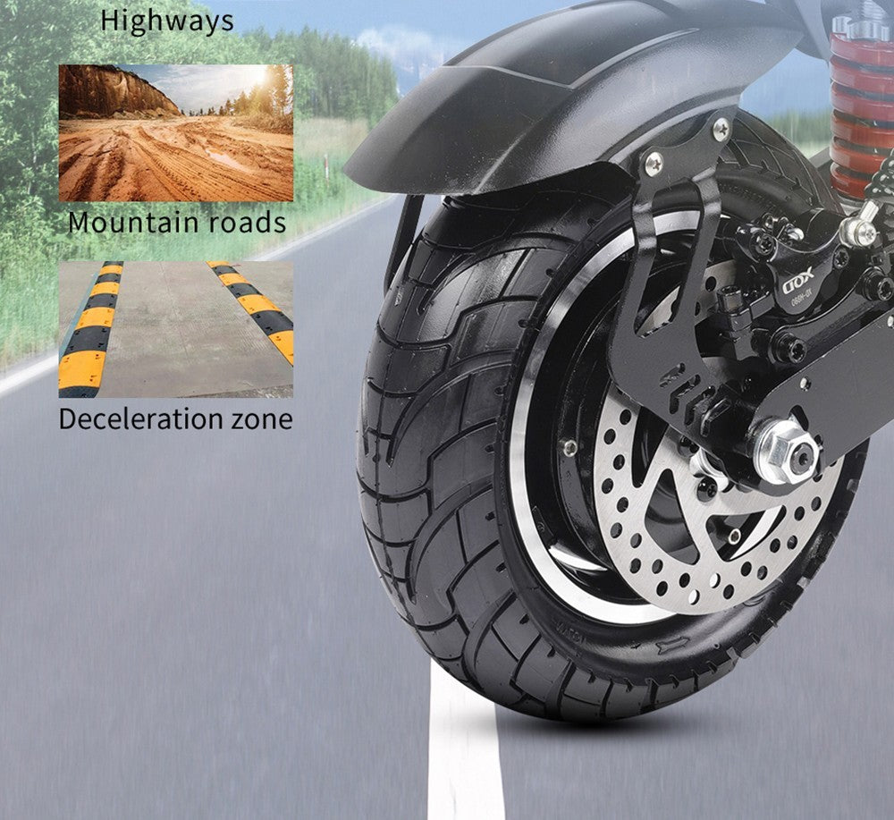 Halo Knight T108 Elektroroller, 10-Zoll-Straßenreifen, 2 x 1000-W-Motor, 65 km/h Höchstgeschwindigkeit, 52-V-28,8-Ah-Akku, 60 km maximale Reichweite