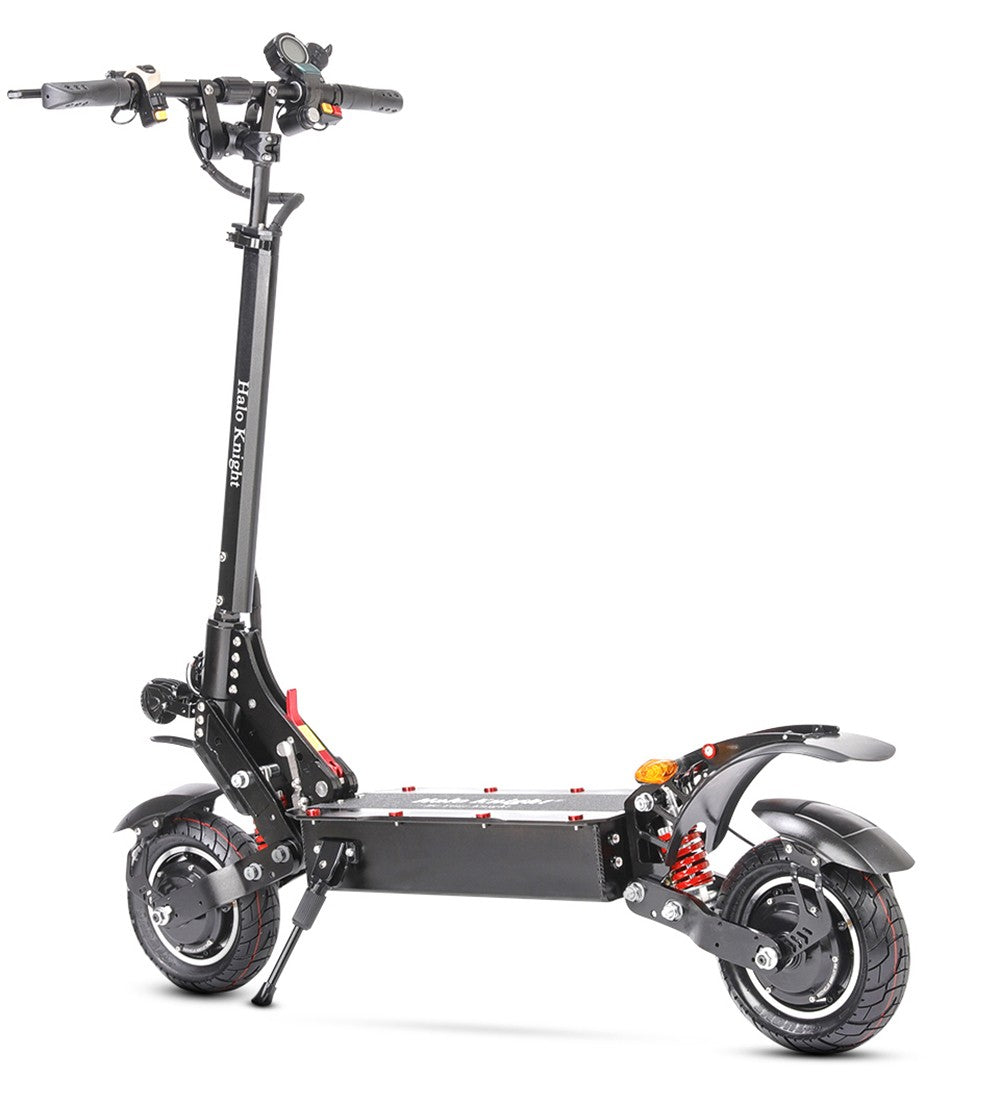 Halo Knight T108 Elektroroller, 10-Zoll-Straßenreifen, 2 x 1000-W-Motor, 65 km/h Höchstgeschwindigkeit, 52-V-28,8-Ah-Akku, 60 km maximale Reichweite