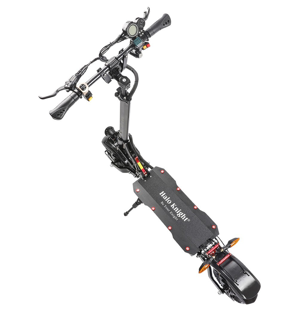 Halo Knight T108 Elektroroller, 10-Zoll-Straßenreifen, 2 x 1000-W-Motor, 65 km/h Höchstgeschwindigkeit, 52-V-28,8-Ah-Akku, 60 km maximale Reichweite