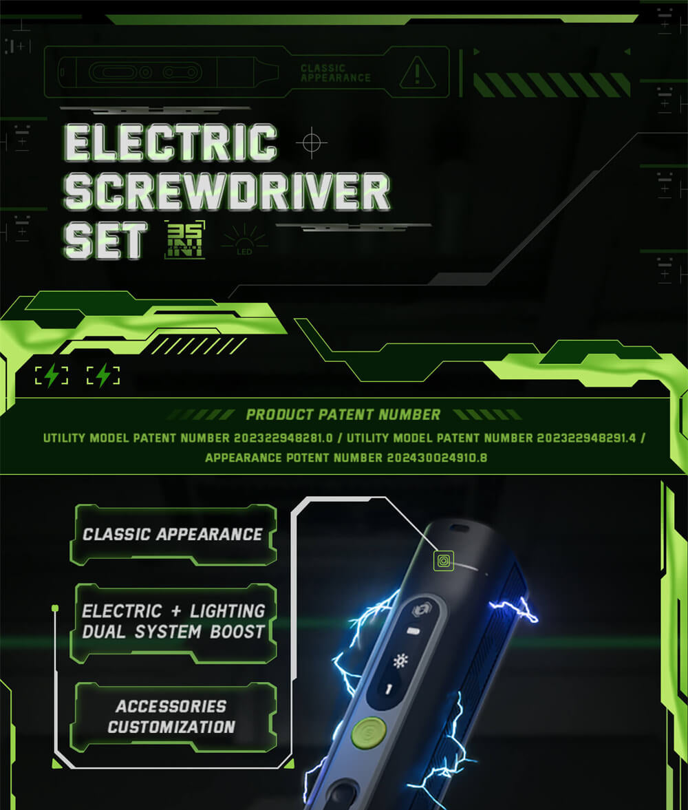 Juego de destornilladores eléctricos Hanboost ES01 35 en 1, herramienta de precisión inalámbrica con puntas magnéticas, modos manual y eléctrico, 4 ajustes de par, 4 LED, para reparaciones de PC, teléfonos, cámaras, portátiles, relojes y drones.