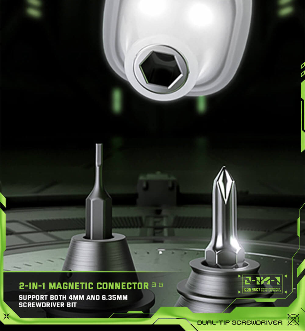 Juego de destornilladores eléctricos Hanboost ES01 35 en 1, herramienta de precisión inalámbrica con puntas magnéticas, modos manual y eléctrico, 4 ajustes de par, 4 LED, para reparaciones de PC, teléfonos, cámaras, portátiles, relojes y drones.