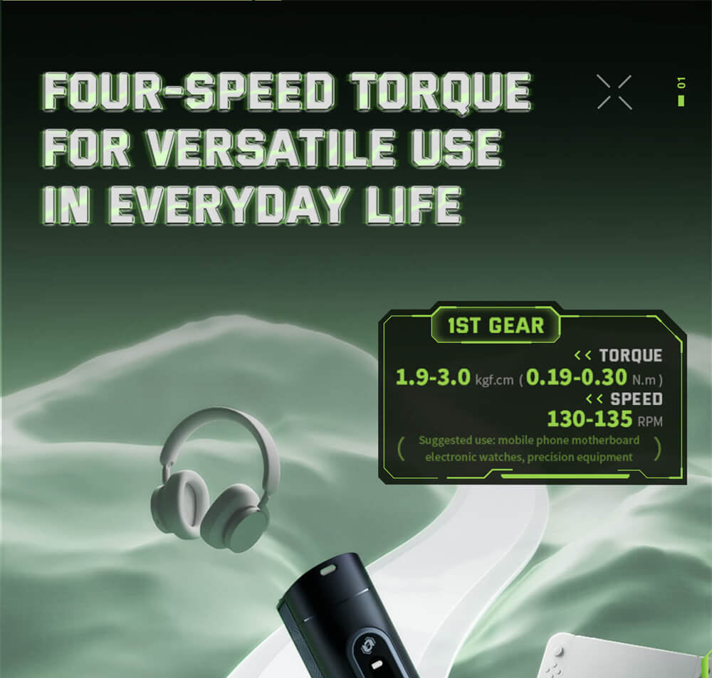 Juego de destornilladores eléctricos Hanboost ES01 35 en 1, herramienta de precisión inalámbrica con puntas magnéticas, modos manual y eléctrico, 4 ajustes de par, 4 LED, para reparaciones de PC, teléfonos, cámaras, portátiles, relojes y drones.