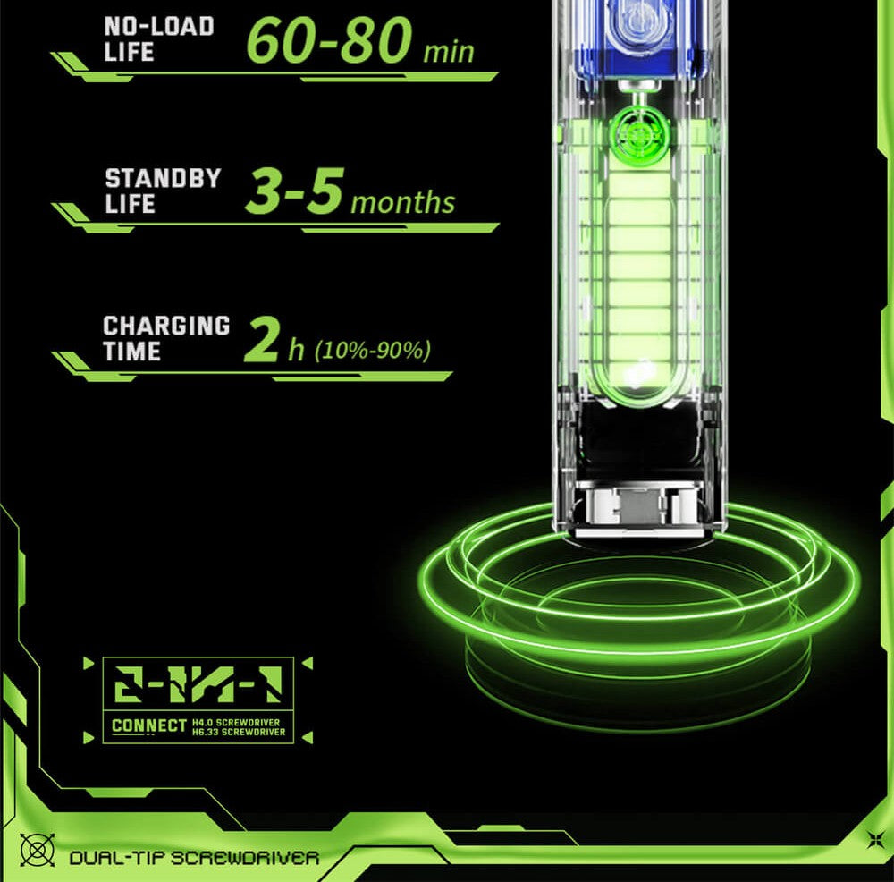 Juego de destornilladores eléctricos Hanboost ES01 35 en 1, herramienta de precisión inalámbrica con puntas magnéticas, modos manual y eléctrico, 4 ajustes de par, 4 LED, para reparaciones de PC, teléfonos, cámaras, portátiles, relojes y drones.