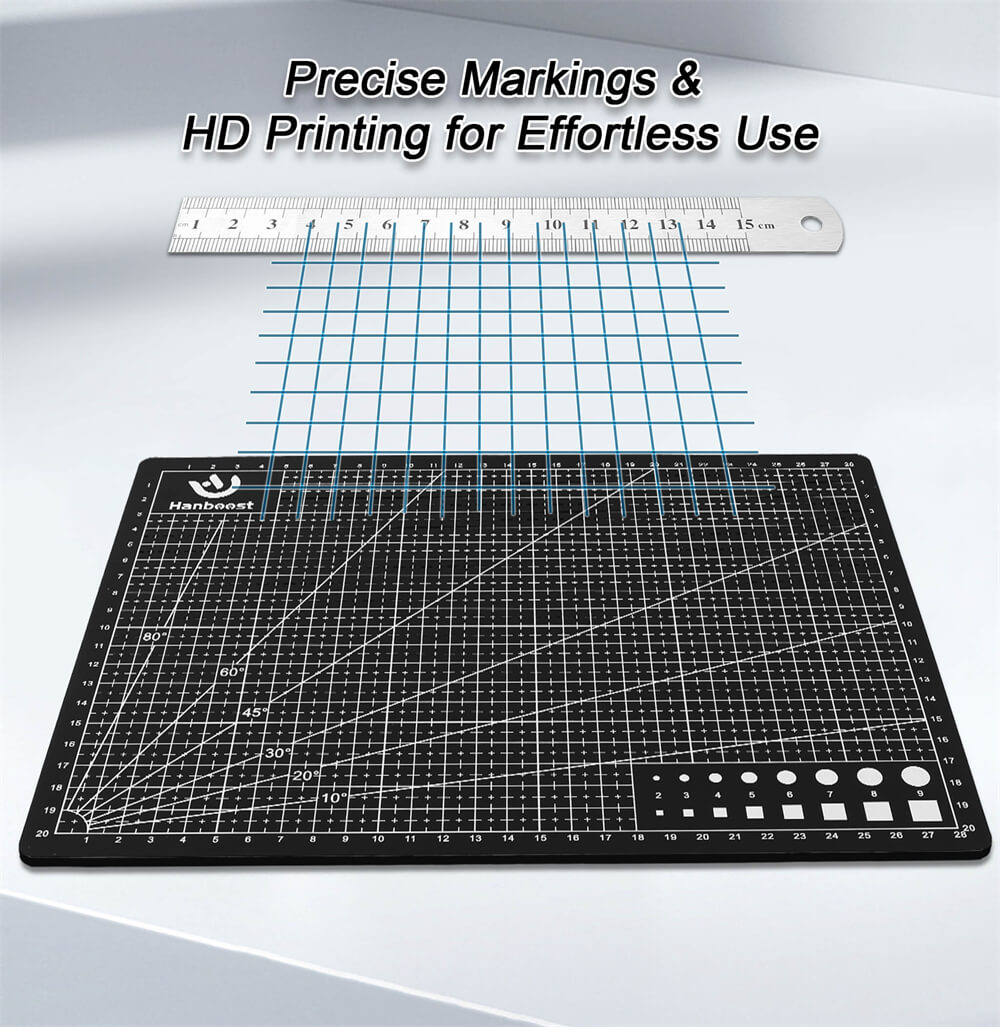 Hanboost MA01 30*22cm (11.8*8.7 pulgadas) Base de corte artesanal de doble cara para coser, manualidades, modelado y scrapbooking.