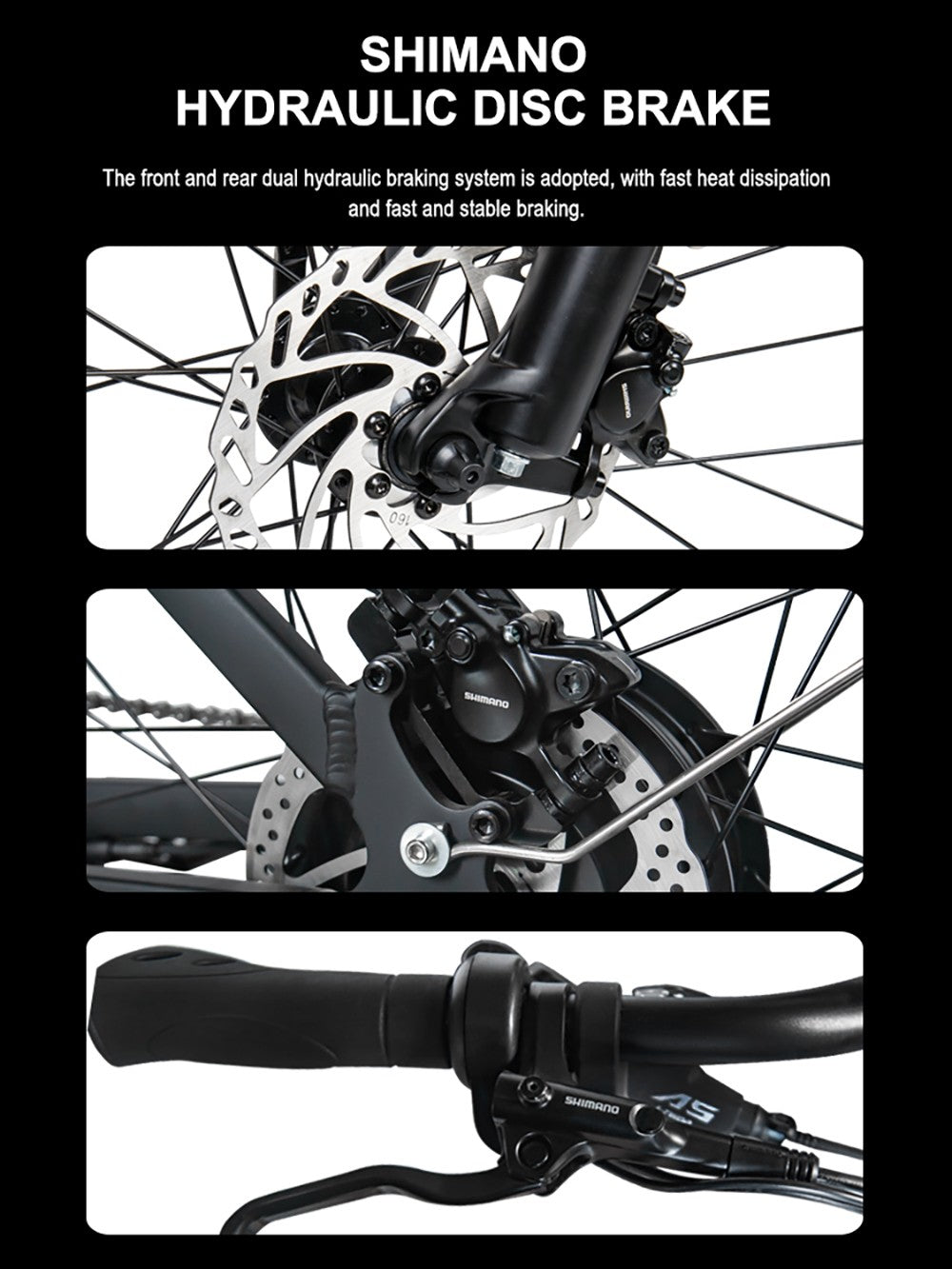 Heda TX TX10 Elektrofahrrad, 500-W-Motor, 48-V-19,2-Ah-Akku, 27,5 x 2,4-Zoll-Reifen, 40 km/h Höchstgeschwindigkeit, 80 km Reichweite, hydraulische Scheibenbremse, gefederte Vordergabel, farbiges LCD-Display – Grau