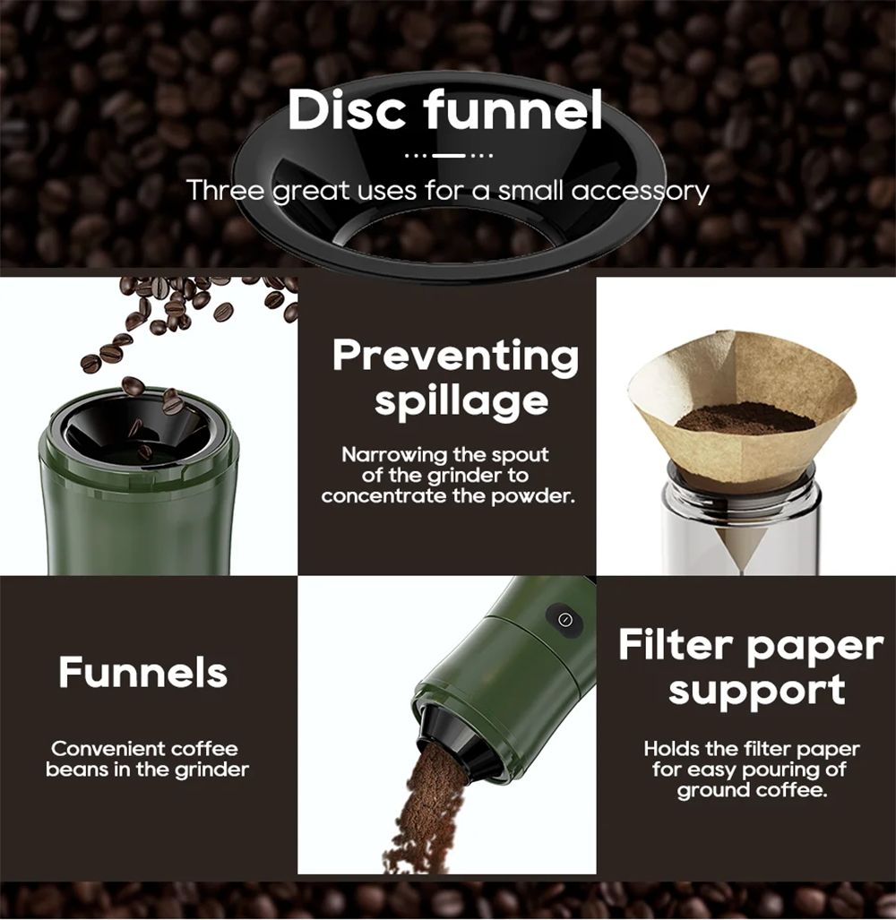 Molino de café HiBREW G2 3 en 1, 2000 mAh, doble vaso, batidora de frutas, exprimidor, trituradora de hielo, para acampar o viajar.