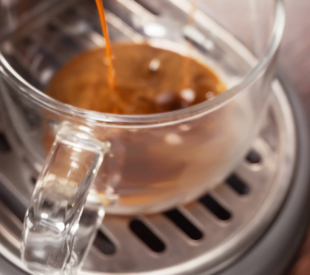 HiBREW G3A Coffee Grinder, 40mm Conical Burr, Air Blower, 31-gear Scale, Memory & Antistatic Function, Manual & Automatic, Visual Bean Storage Beige