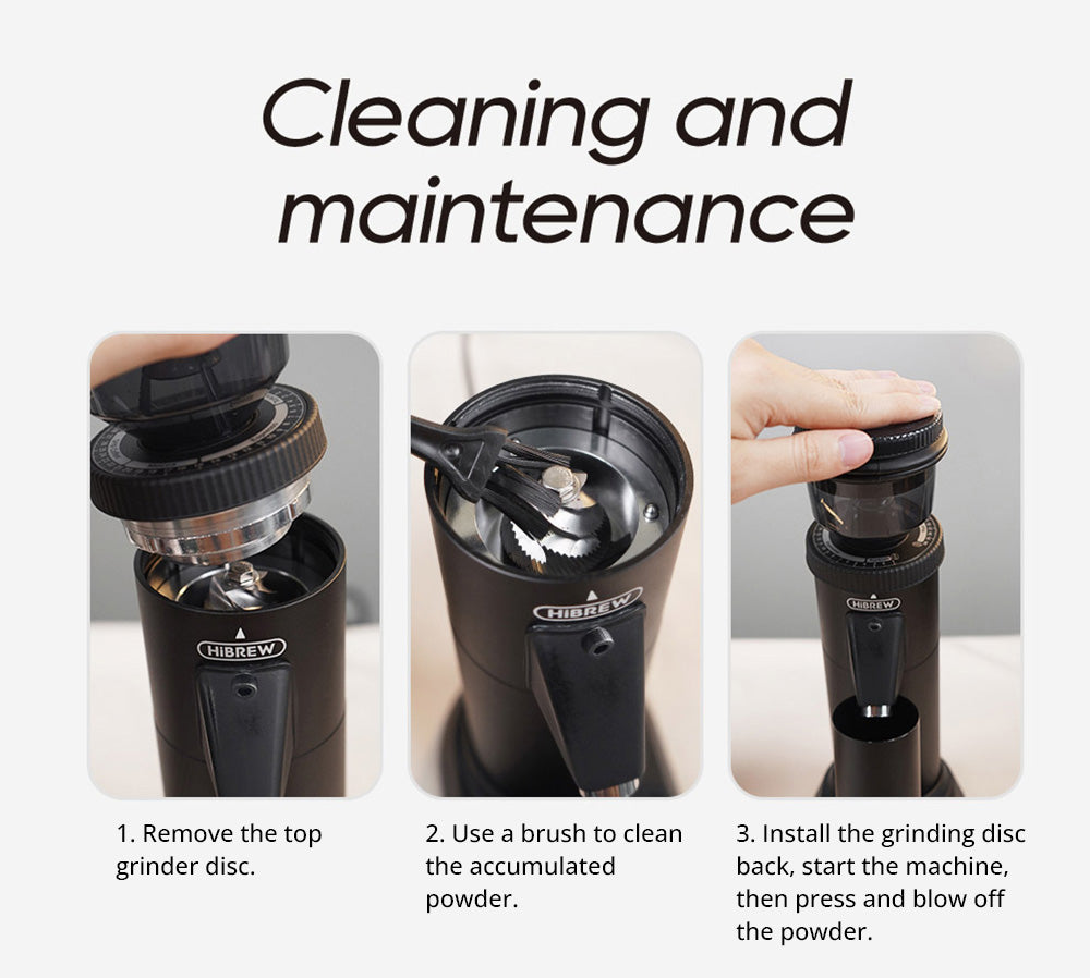 HiBREW G5 Electric Coffee Grinder, 48mm Conical Burr, 36 Gears Grinding Adjustable, for Espresso/Turkish/Pour Over/Mocca/Drip Coffee