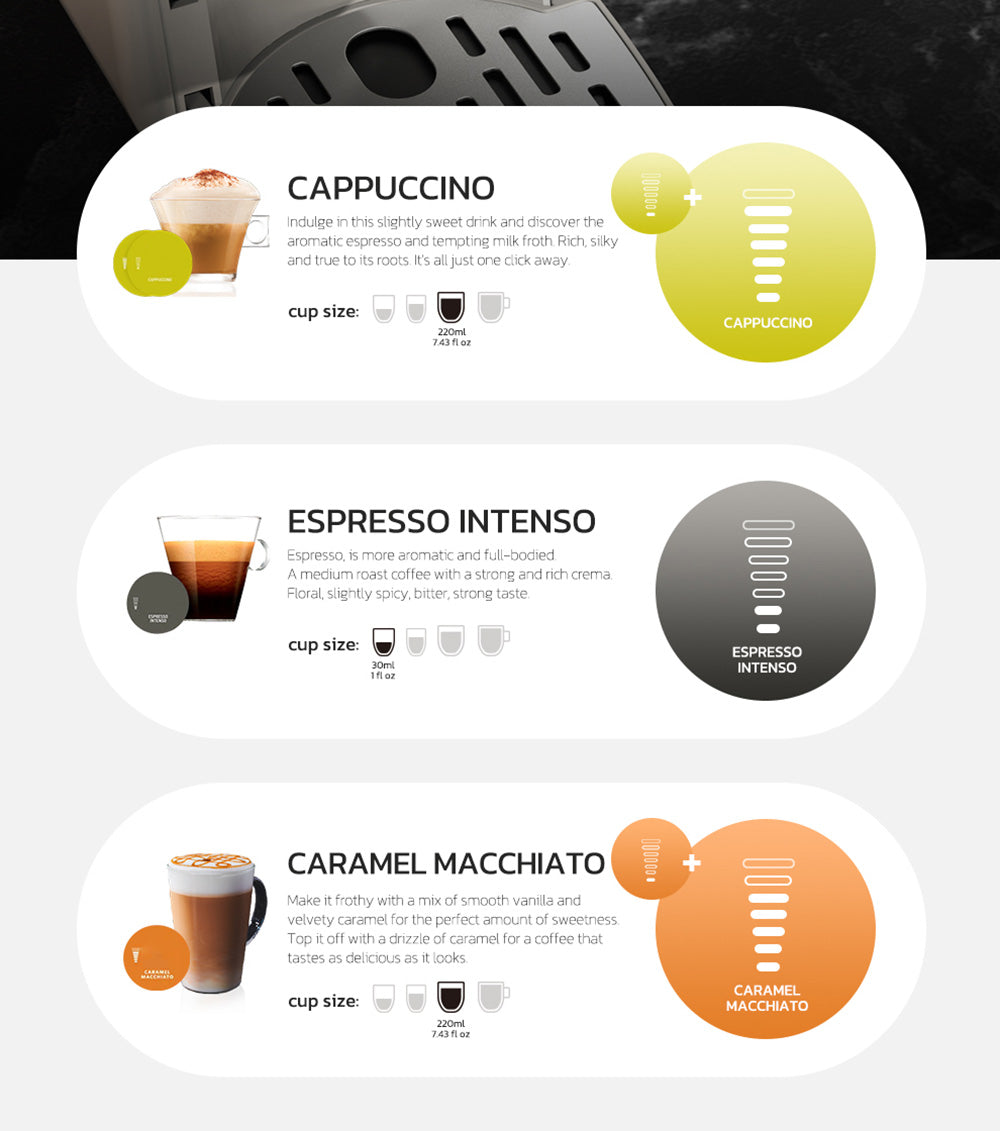 HiBREW H1B 5-in-1 Pods Coffee Maker, 600ml Water Tank, 19 Bar Pressure Extraction, Cold/Hot Mode, LED Indicator, for Kcup*/Nes*/DG*/Espresso Powder, Beige