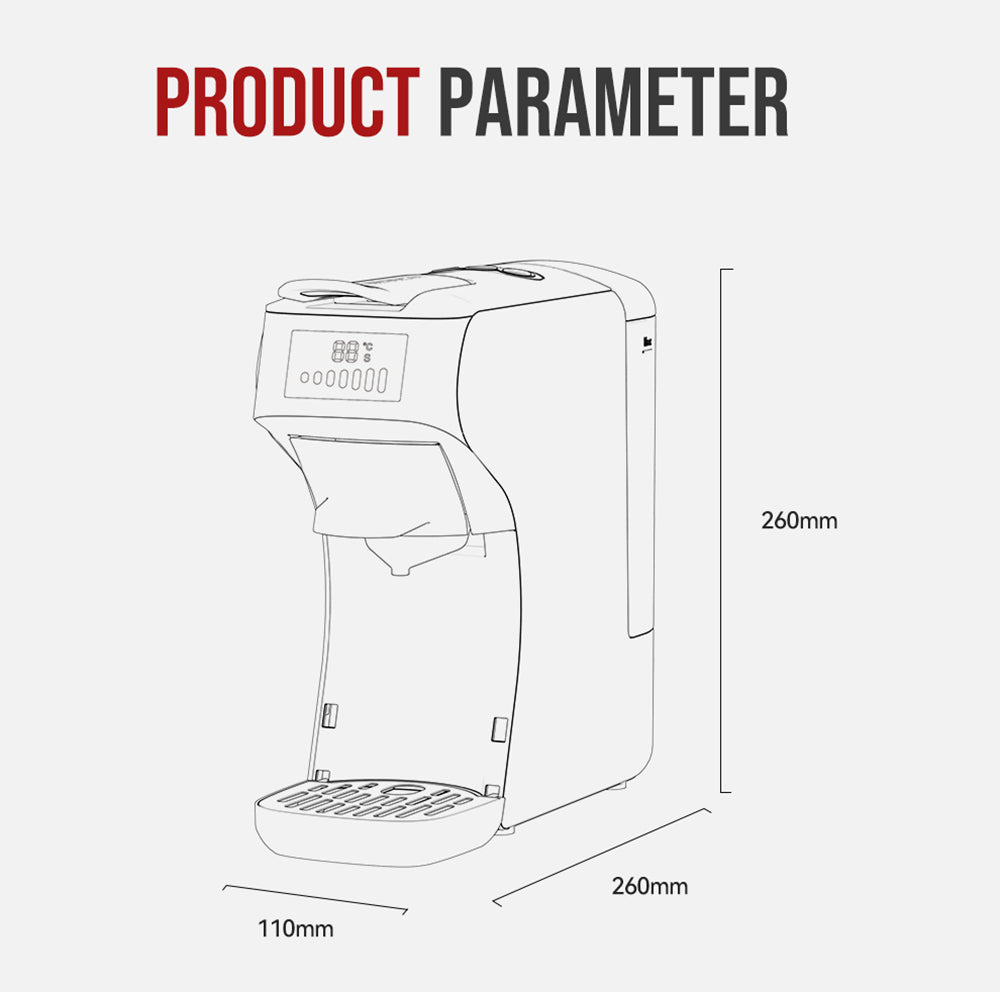 HiBREW H1B 5-in-1 Pods Coffee Maker, 600ml Water Tank, 19 Bar Pressure Extraction, Cold/Hot Mode, LED Indicator, for Kcup*/Nes*/DG*/Espresso Powder, Beige