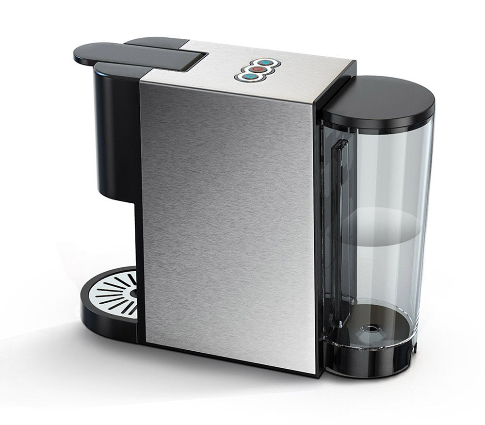 HiBREW H3A 5 in 1 Coffee Machine, 19 Bar Pressure, Cold/Hot Mode, 1000ml Water Tank, Anti-dry Protection - Silver