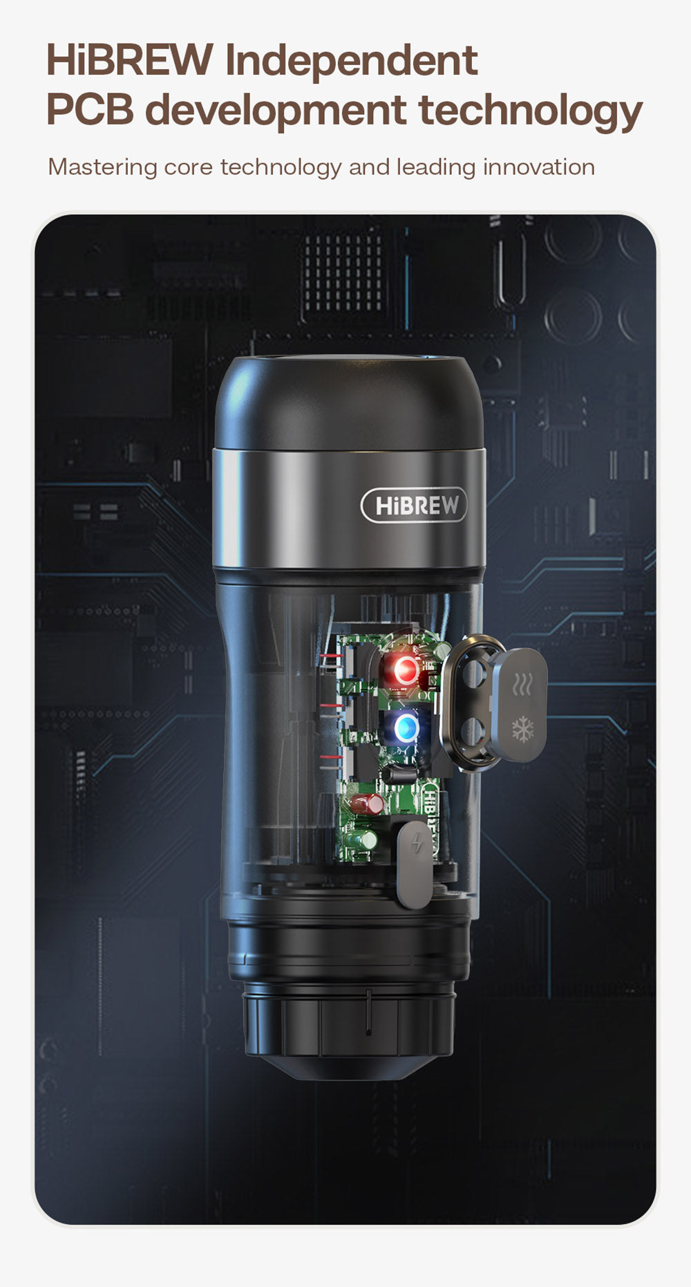 HiBREW H4A Cafetera Portátil para Coche de 80W con Caja de Regalo, Extracción a 15 Bar, DC 12V, Cafetera Multicápsulas 3 en 1 Frío/Calor