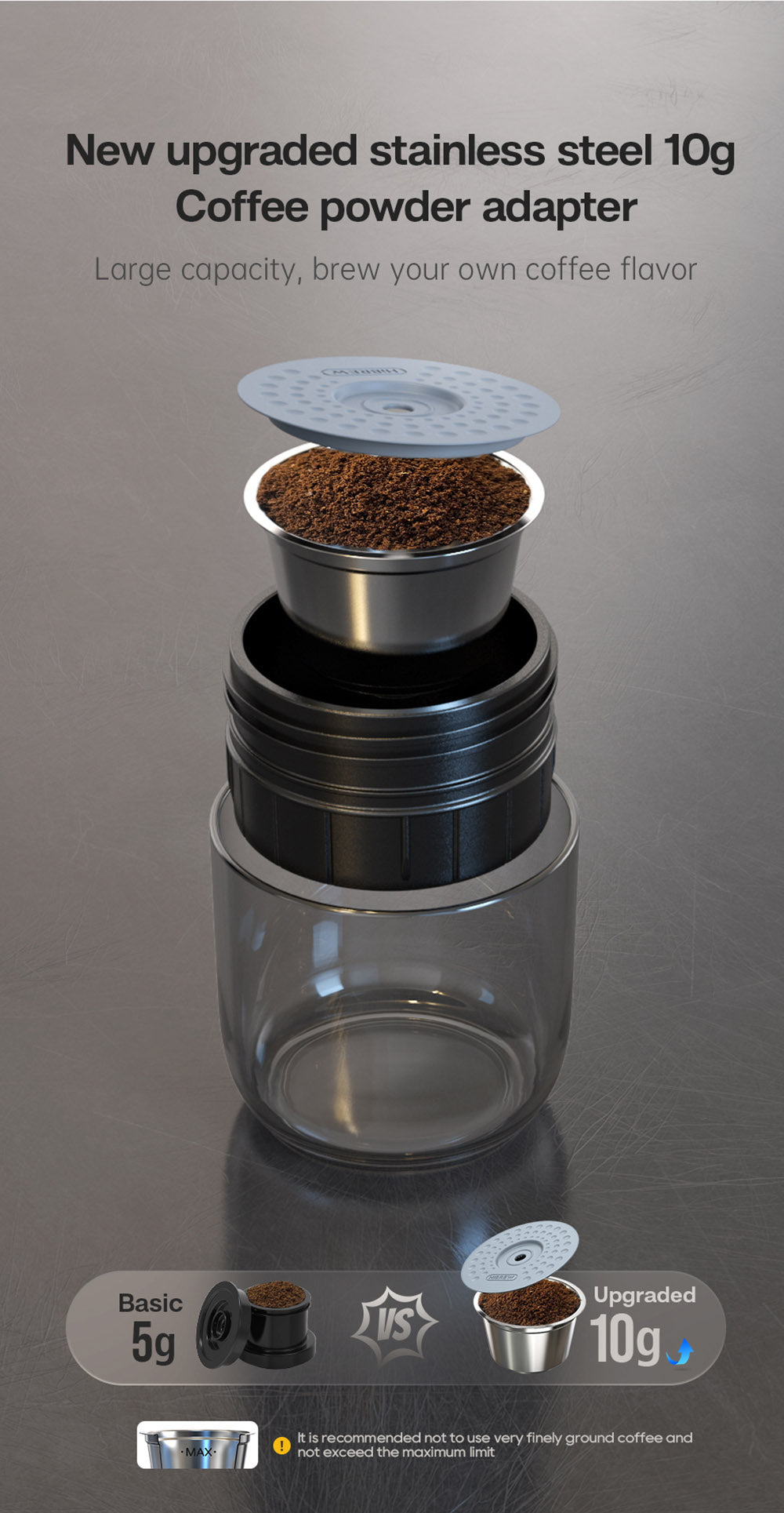 HiBREW H4A Cafetera Portátil para Coche de 80W con Caja de Regalo, Extracción a 15 Bar, DC 12V, Cafetera Multicápsulas 3 en 1 Frío/Calor
