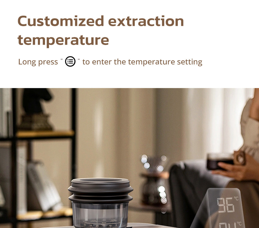 Cafetera Espresso HiBREW H7A, 20 bares de presión, sistema de doble caldera, molinillo con 30 niveles de molienda, capacidad para 250 g de café en grano, pantalla táctil LCD.