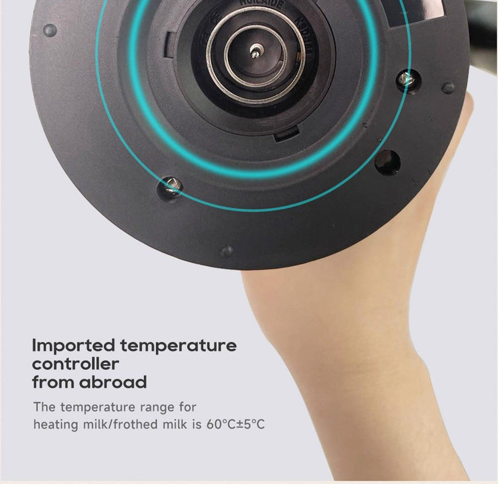 HiBREW M3A Espumador de Leche 4 en 1, Calentador de Leche Totalmente Automático, Espumado Frío/Caliente, Capacidad de Espumado de 130 ml, Capacidad de Calentamiento de Leche de 300 ml
