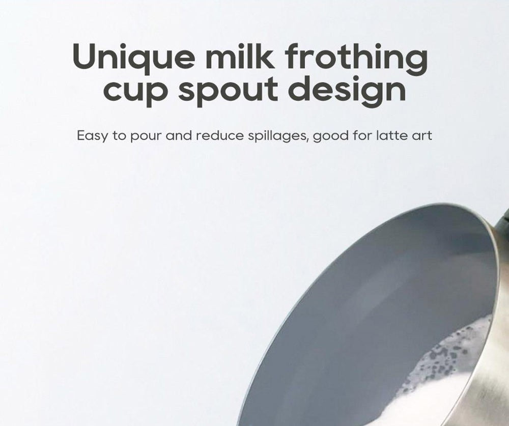 HiBREW M3A Espumador de Leche 4 en 1, Calentador de Leche Totalmente Automático, Espumado Frío/Caliente, Capacidad de Espumado de 130 ml, Capacidad de Calentamiento de Leche de 300 ml